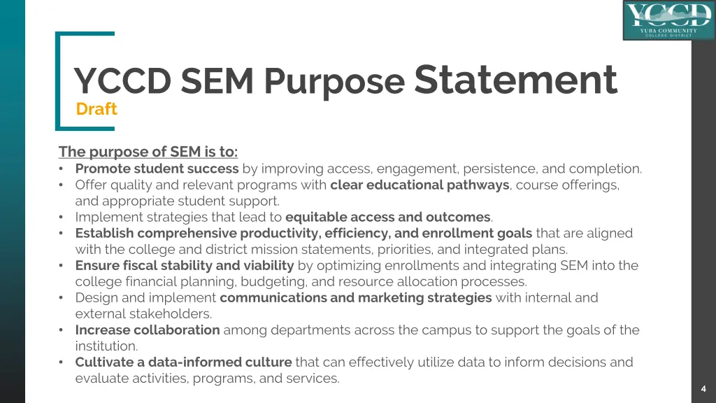yccd sem purpose statement draft 1