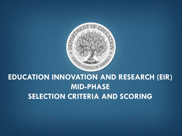education innovation and research eir mid phase