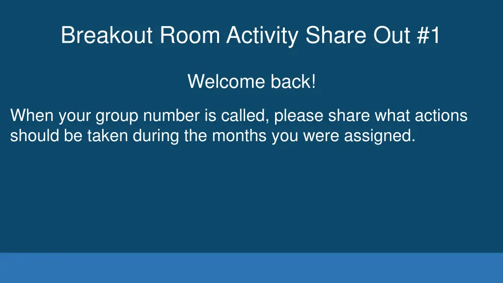 breakout room activity share out 1