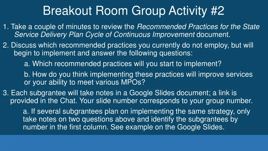 breakout room group activity 2