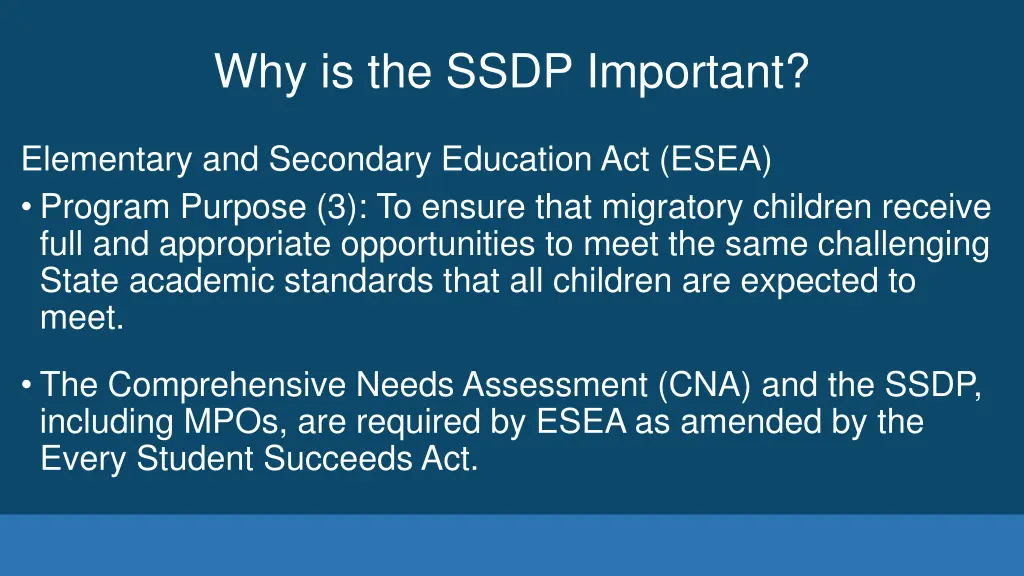 why is the ssdp important