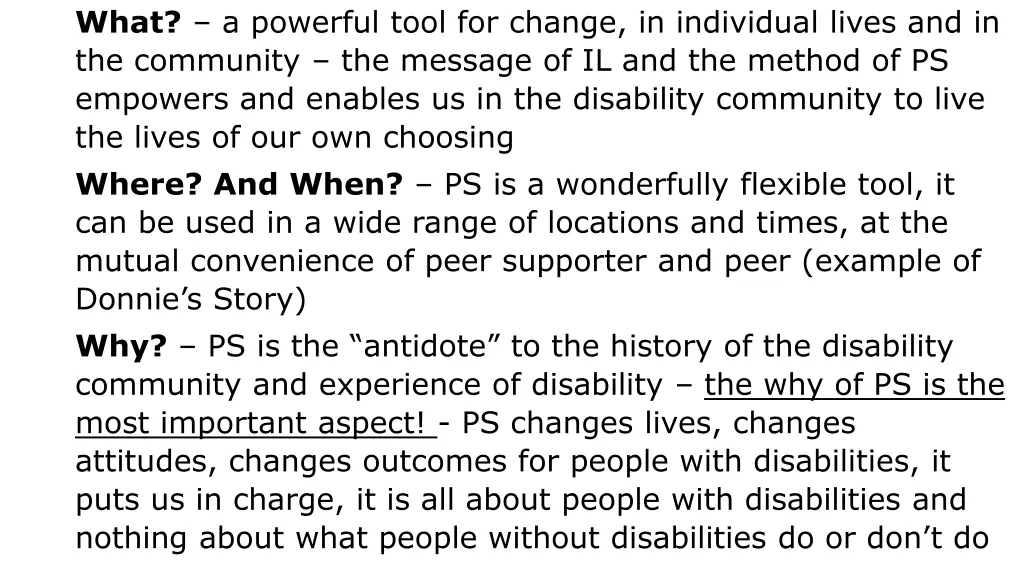 what a powerful tool for change in individual