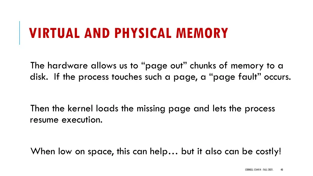 virtual and physical memory