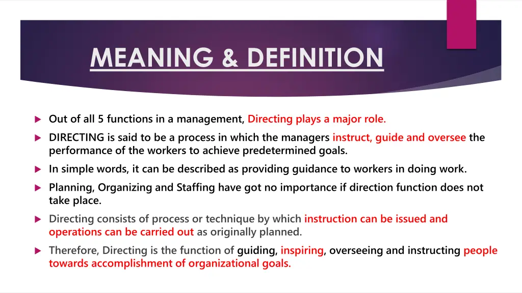 meaning definition