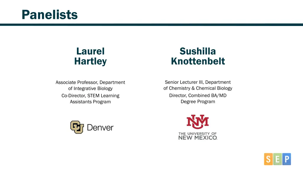 panelists