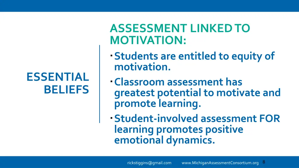 assessment linked to motivation students