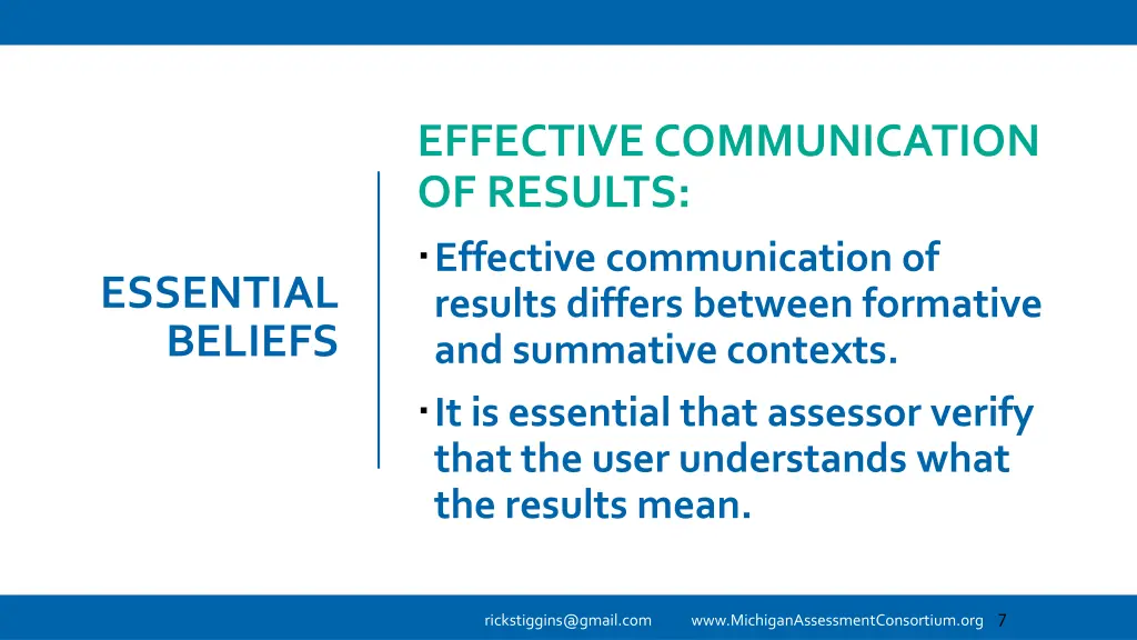 effective communication of results effective