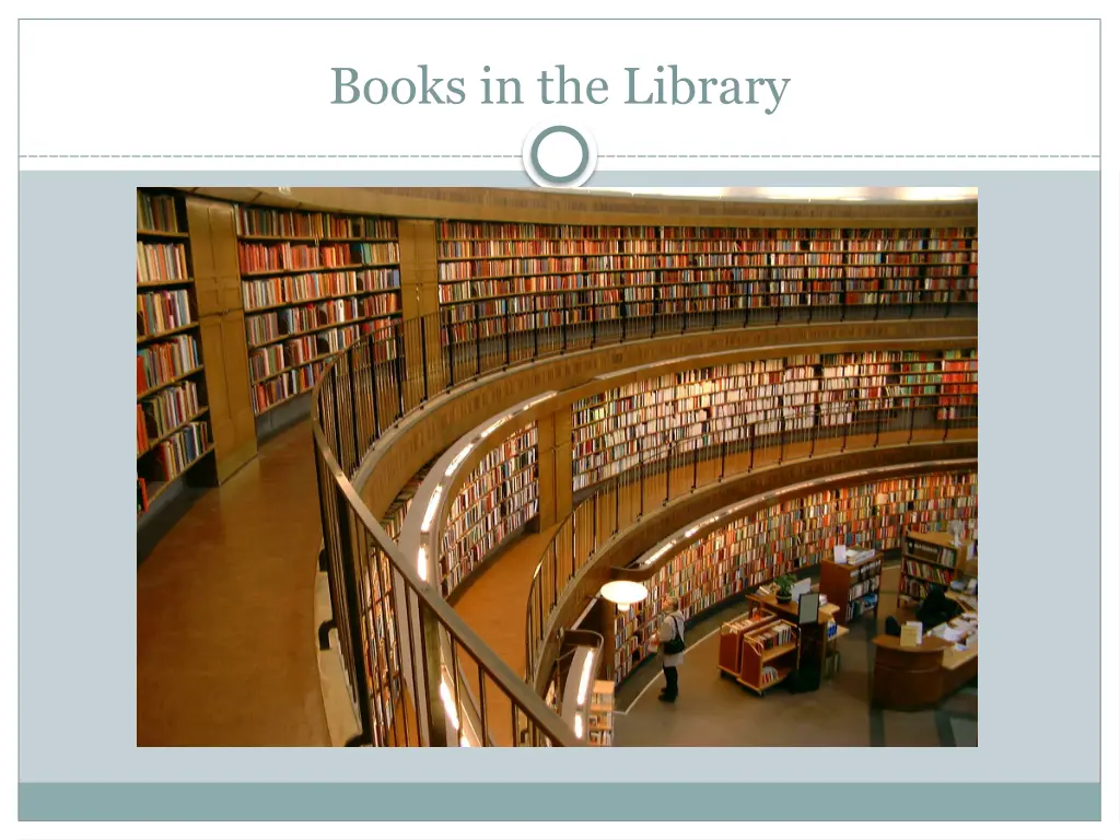 books in the library