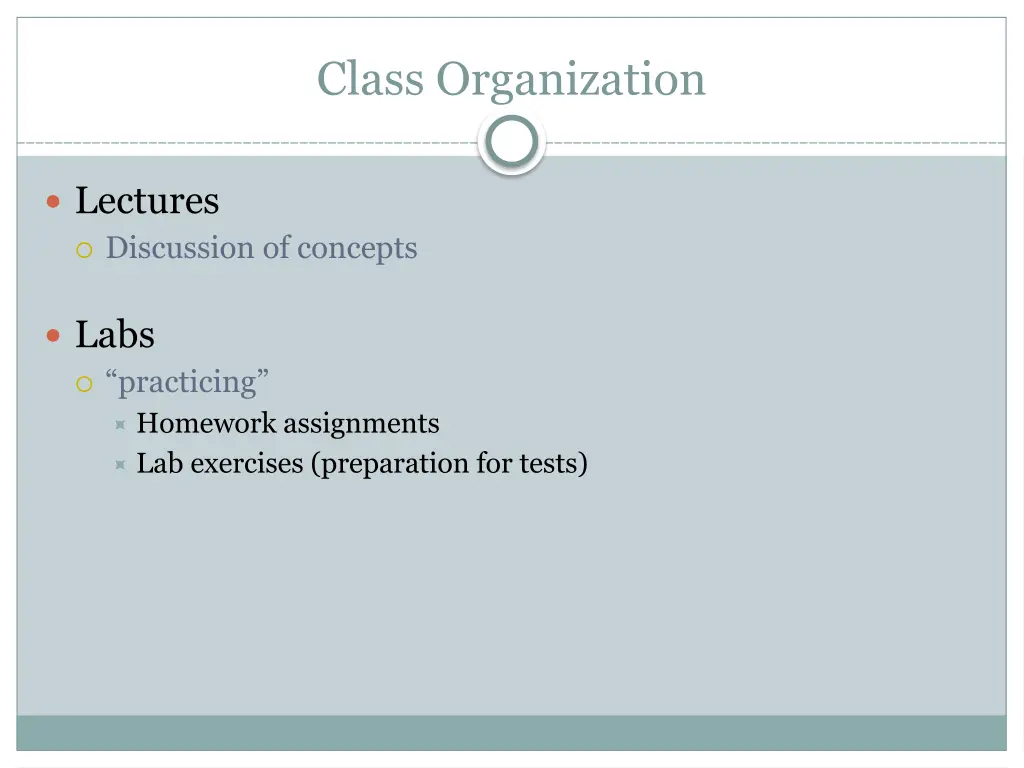 class organization