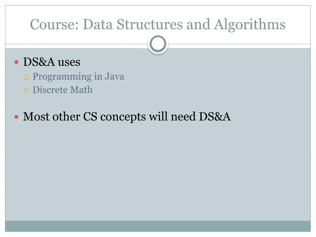 course data structures and algorithms