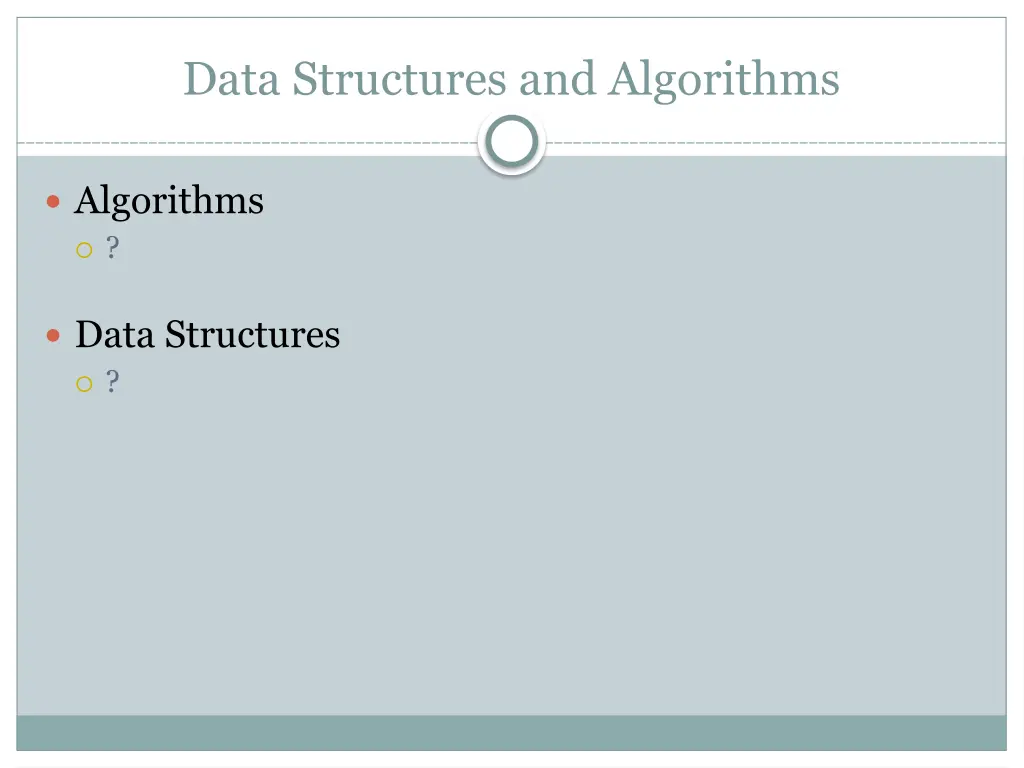 data structures and algorithms 1