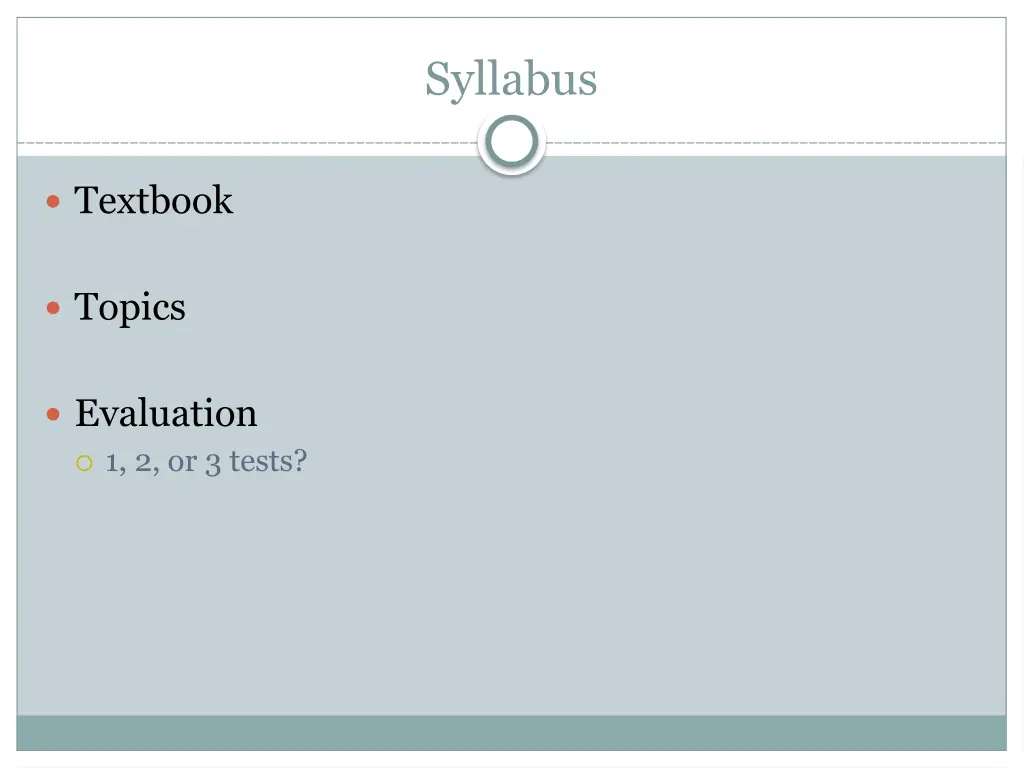 syllabus