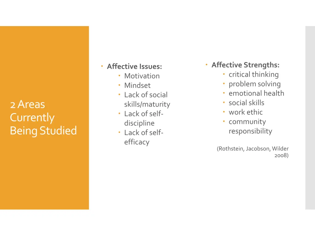 affective strengths critical thinking problem