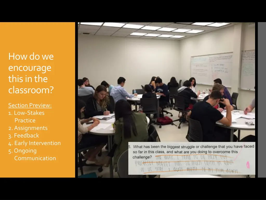 how do we encourage this in the classroom
