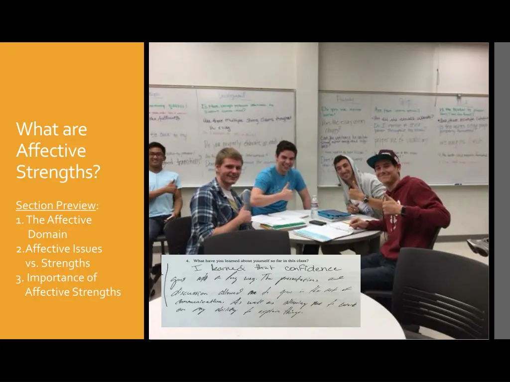 what are affective strengths
