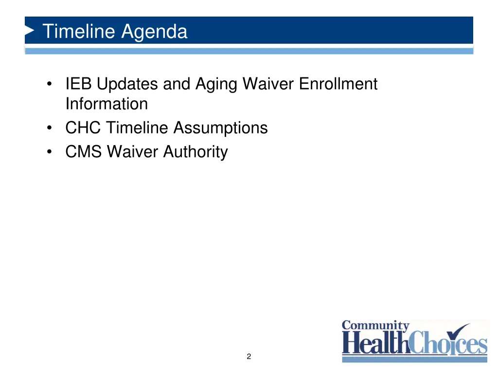 timeline agenda