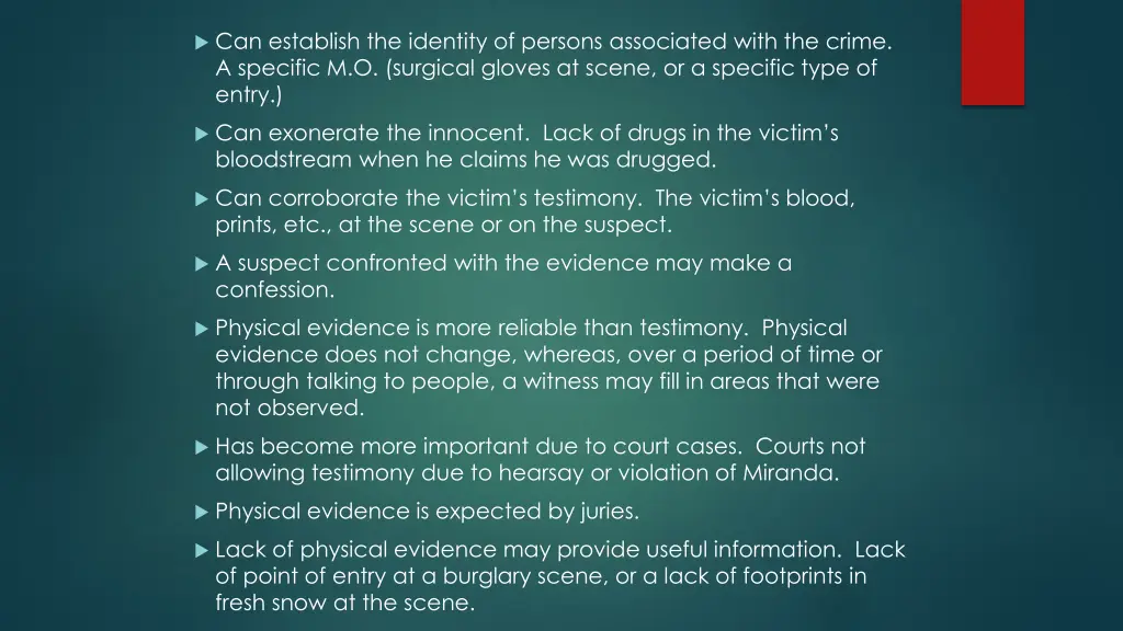 can establish the identity of persons associated