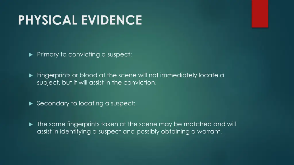 physical evidence 2