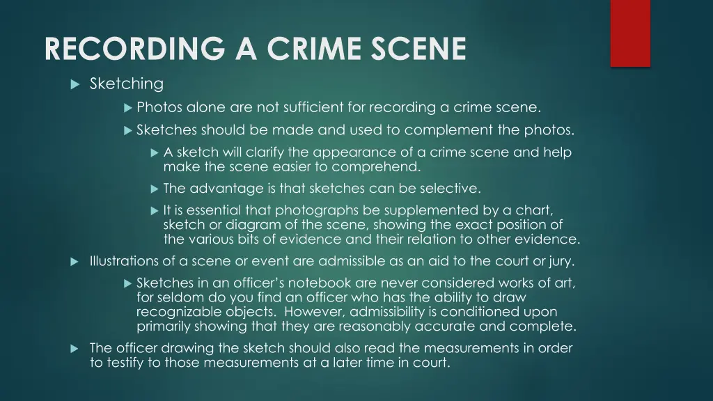recording a crime scene 4