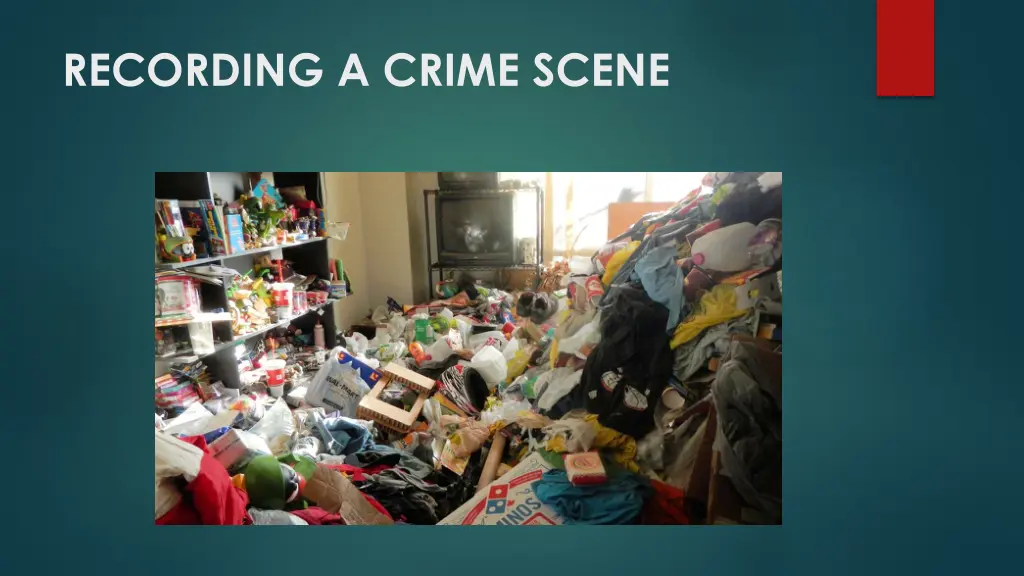 recording a crime scene 9