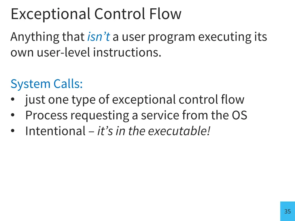 exceptional control flow anything that