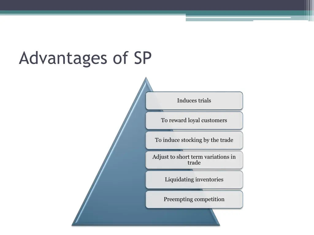 advantages of sp