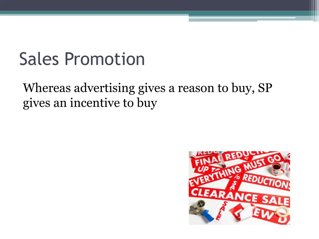 sales promotion