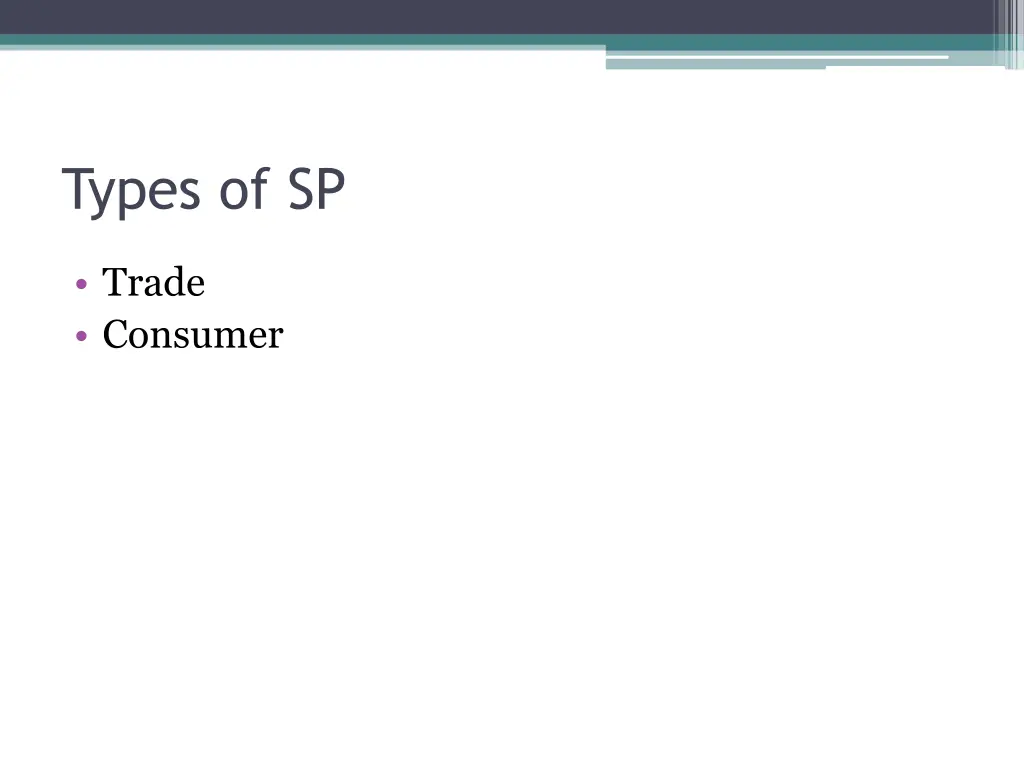 types of sp