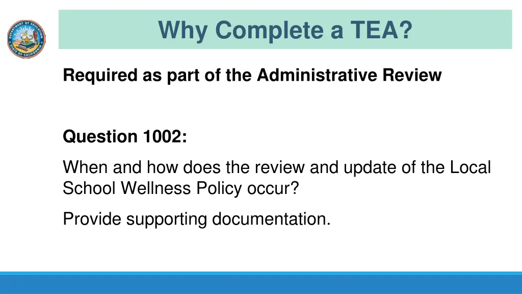 why complete a tea 3
