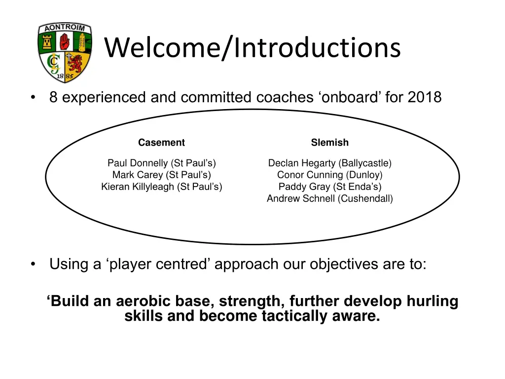 welcome introductions