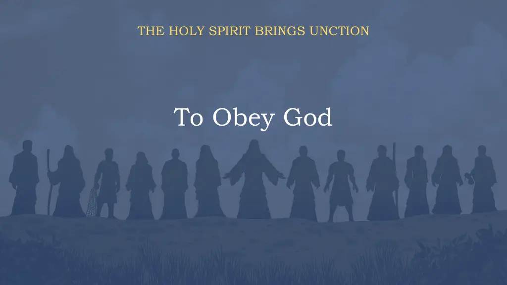 the holy spirit brings unction 2