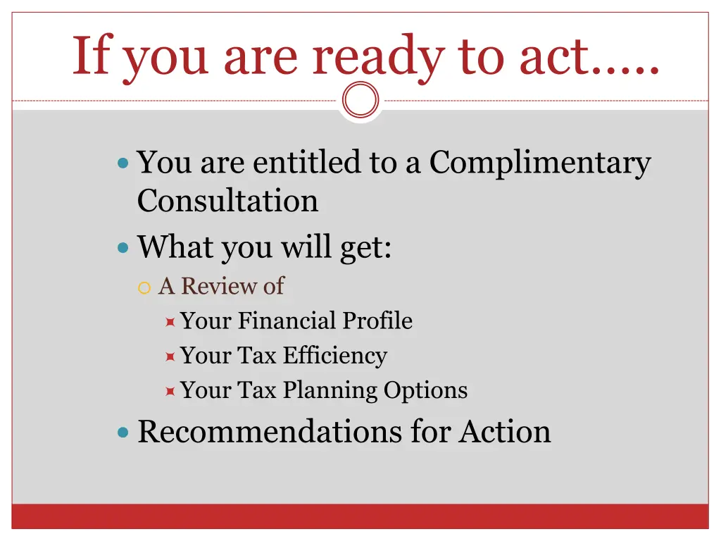 if you are ready to act
