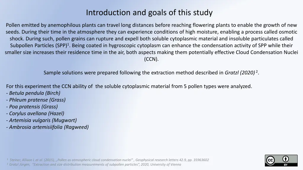 introduction and goals of this study