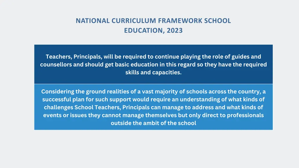 national curriculum framework school education 1