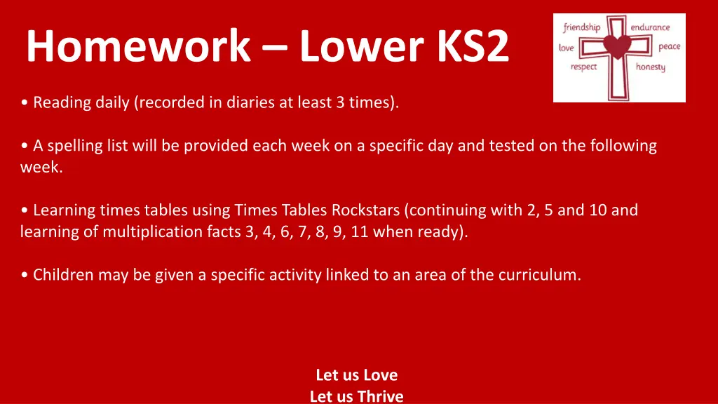 homework lower ks2