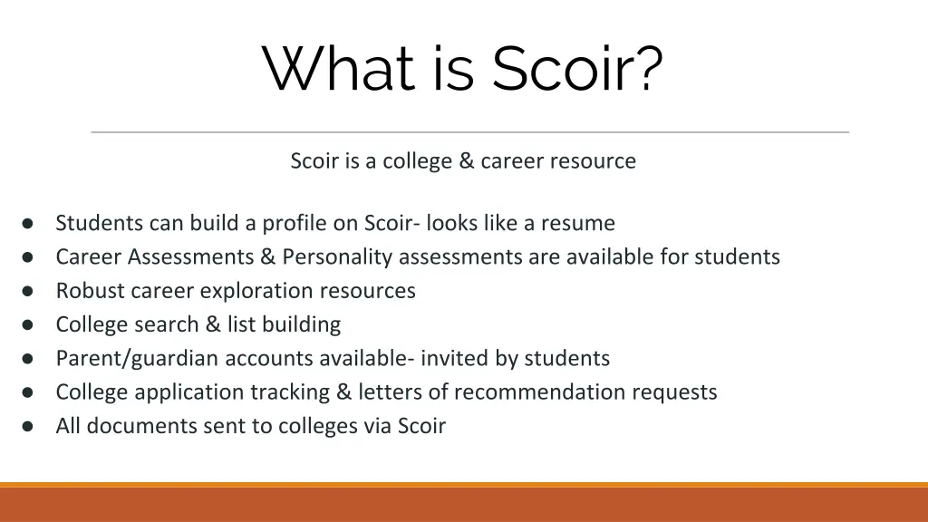 what is scoir