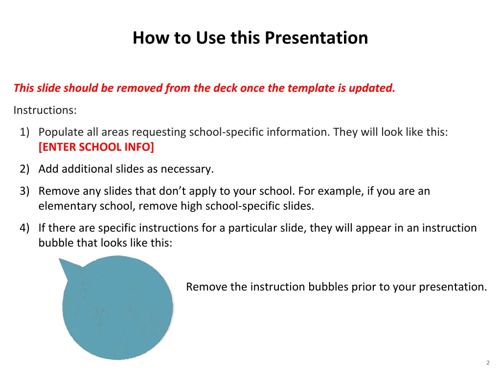 how to use this presentation