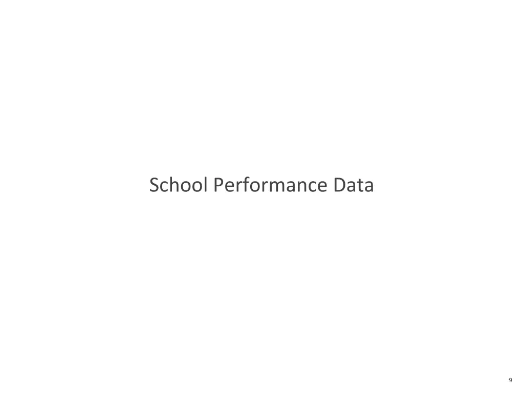 school performance data