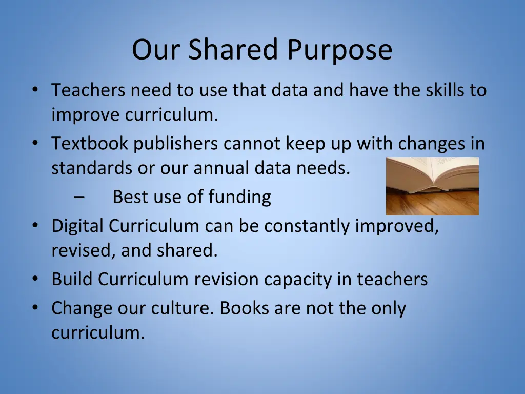 our shared purpose