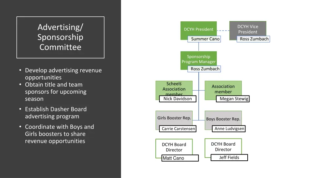 advertising sponsorship committee