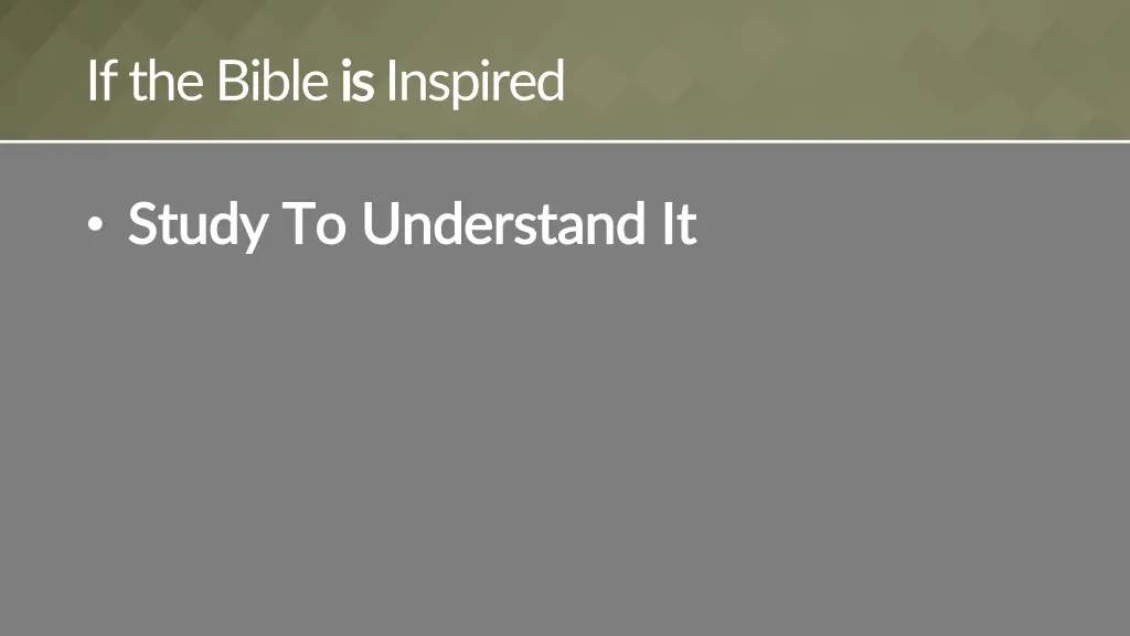 if the bible is isinspired