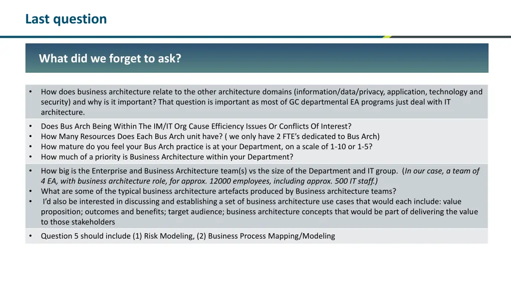 last question