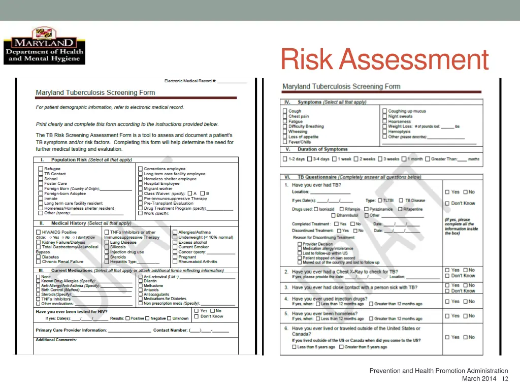 risk assessment