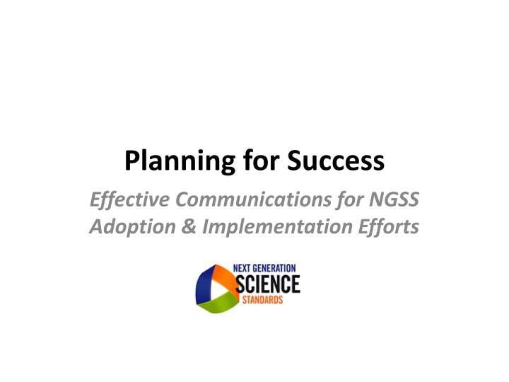 planning for success