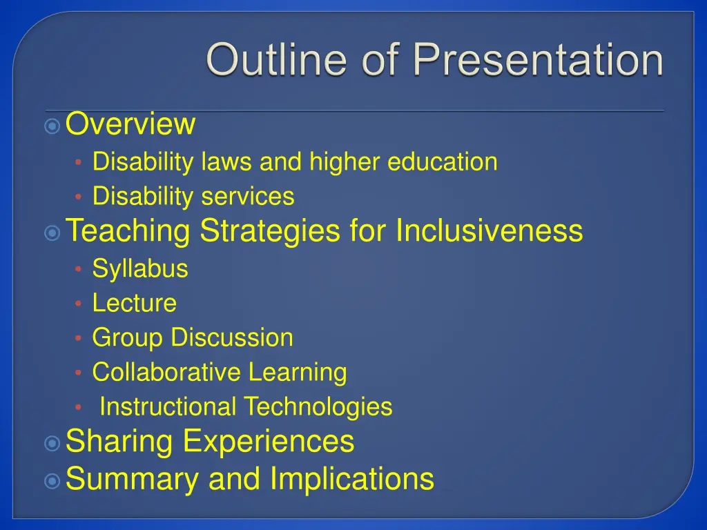 overview disability laws and higher education