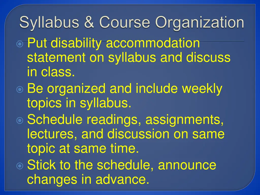 put disability accommodation statement