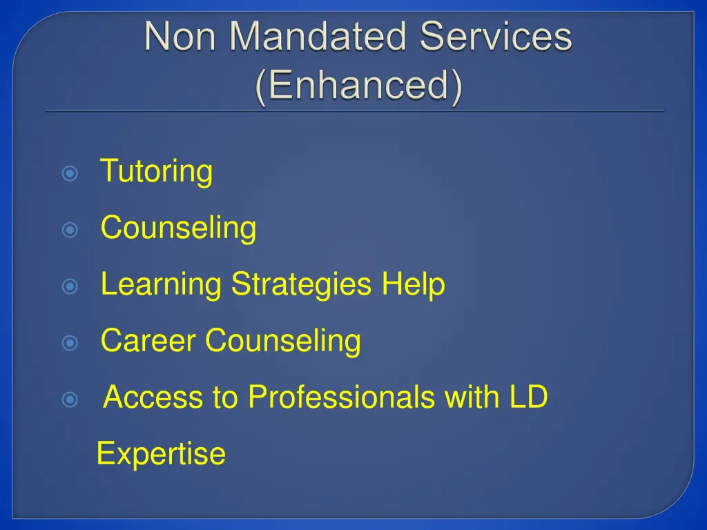 tutoring