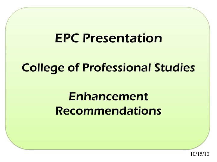 epc presentation