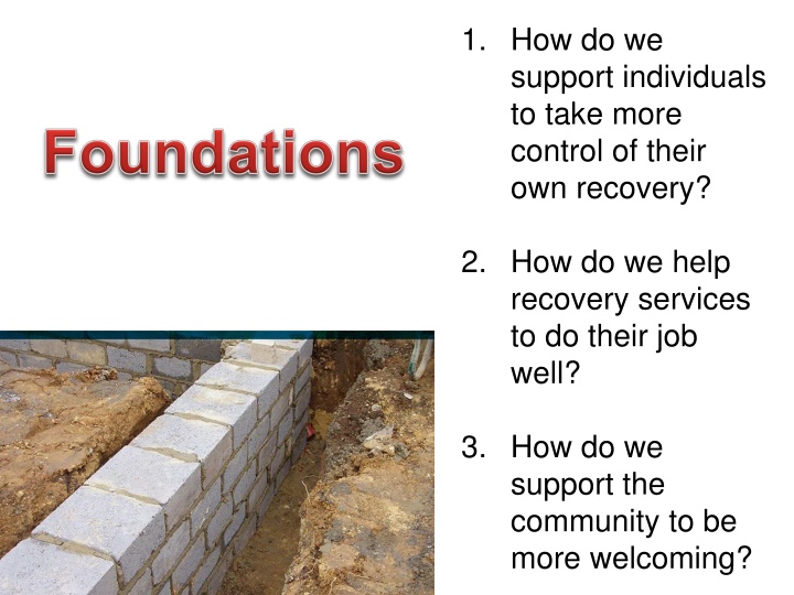 1 how do we support individuals to take more