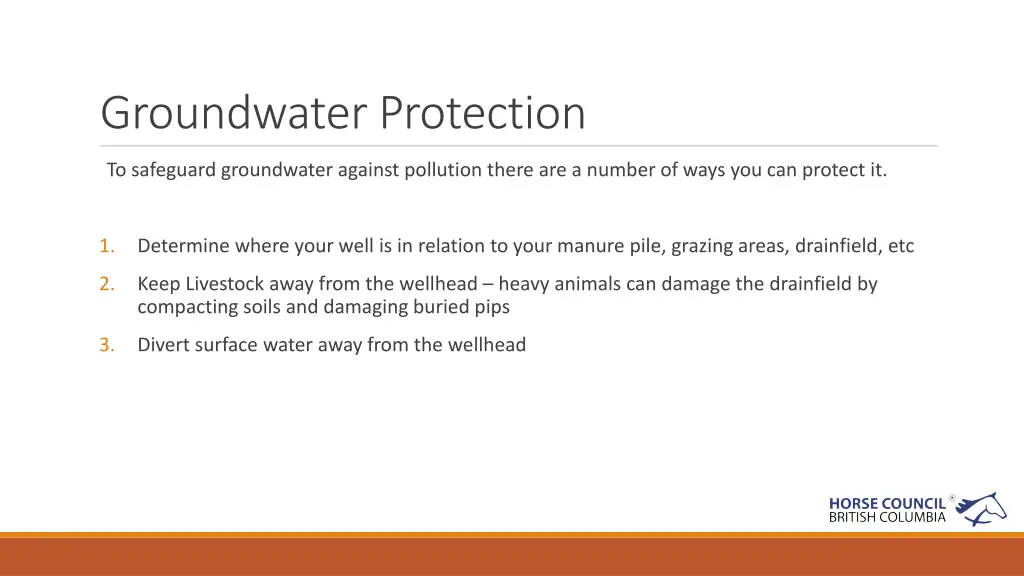 groundwater protection